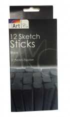 Turners Soft round pastels Black